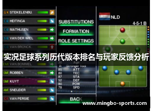 实况足球系列历代版本排名与玩家反馈分析